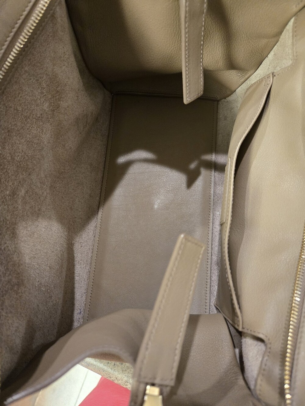 Saint Laurent YSL Taupe Satchel - Picture 13 of 15